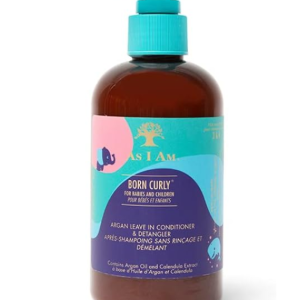 AS I AM BORN CURLY ARGAN LEAVE IN CONDITIONER & DETANGLER